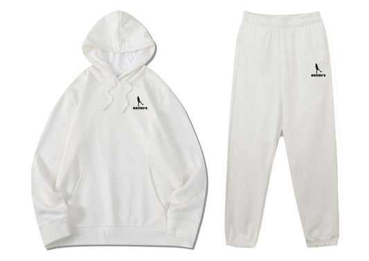 Classic White Complete Set Hoodie - 100% Cotton